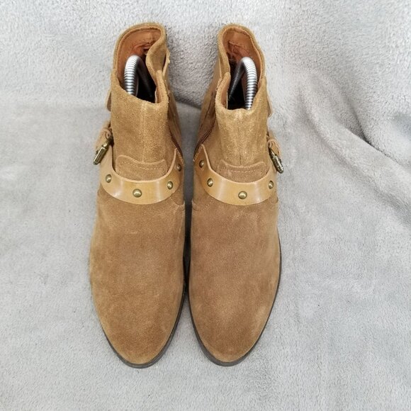 Crown Vintage Shoes Womens Size 8.5 Roberta Brown Suede Ankle Boots *NWOT* - Picture 4 of 14